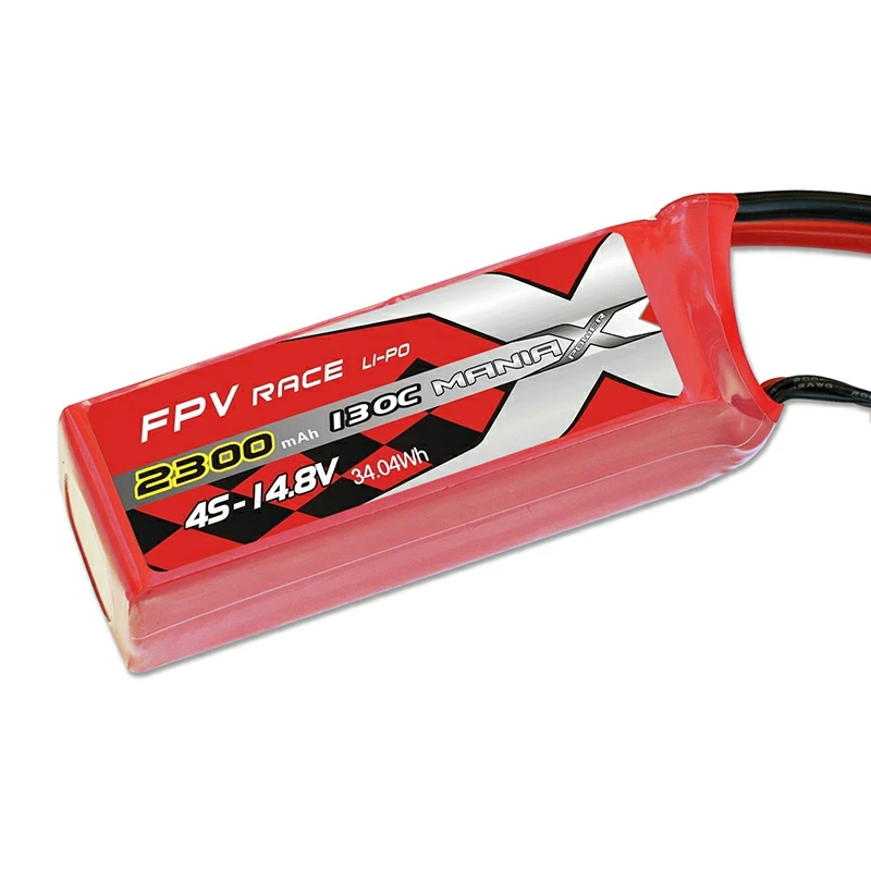 4S-14.8V 2300mAh 130C FPV 레이싱 Lipo 배터리