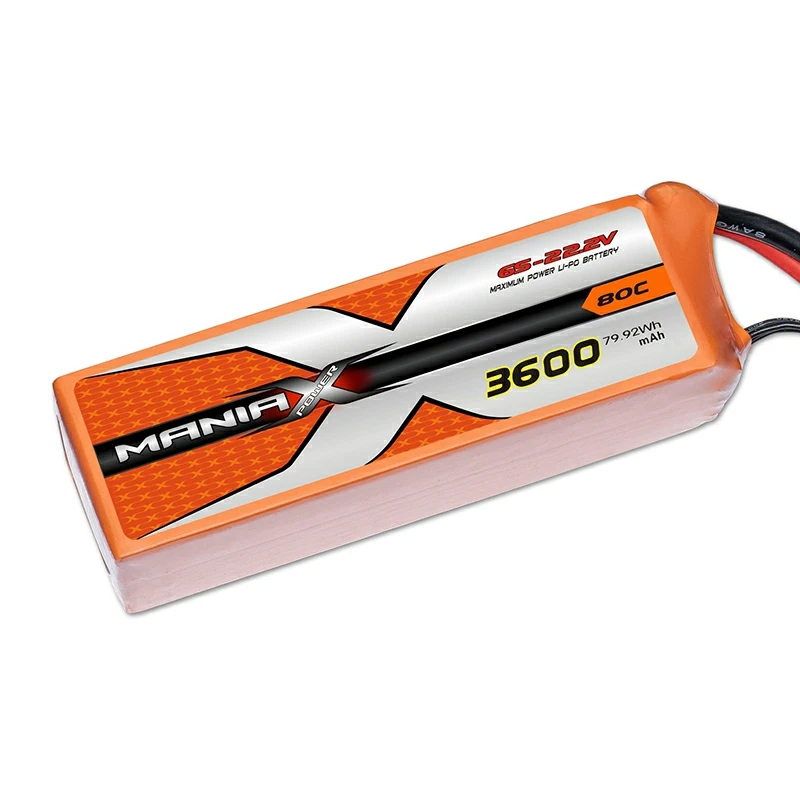 6S-22.2V 3600mAh 80C 리포 배터리