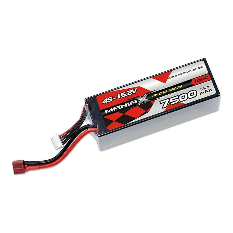 HV Lipo 4S-15.2V 7500mAh 100C 하드케이스 레이싱 자동차 배터리