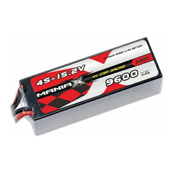 HV Lipo 4S-15.2V 9600mAh 100C 하드케이스 레이싱 자동차 배터리